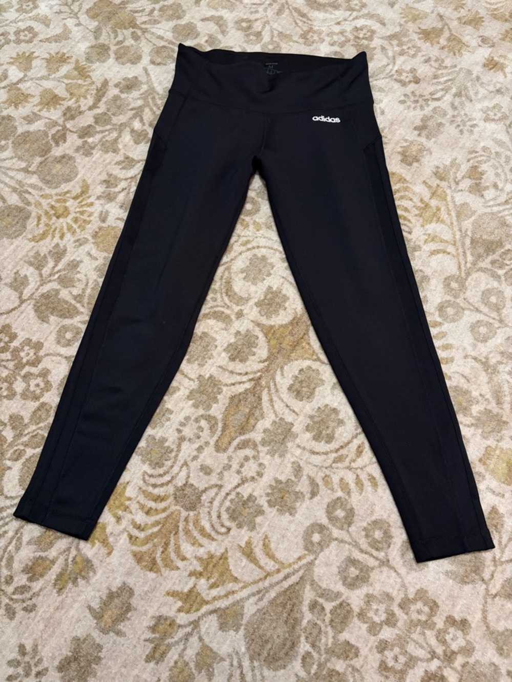 adidas Black Girls' High-Rise Performance Leggings